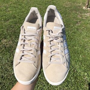 Adidas Campus 00s Sneakers Women’s 9.5 Wonder White Cream Leather Suede Retro